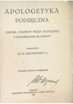 Apologetyka podręczna 1923 r.