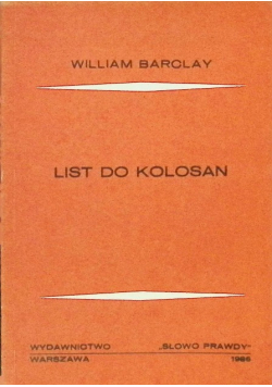 List do Kolosan