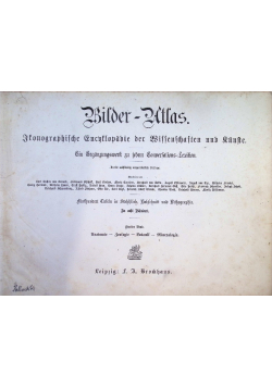 Bilder Atlas Ikonographische Encyklopädie der Wissenschaften und Künste 1870 r.