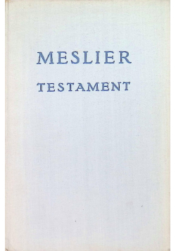 Meslier Testament