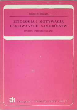 Etnologia i motywacja usiłowanych samobójstw