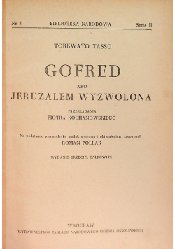 Gofred abo Jeruzalem wyzwolona