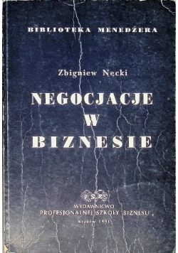 Negocjacje w biznesie