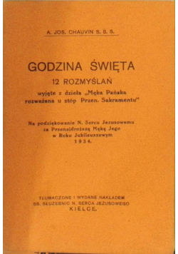 Godzina Święta 12 Rozmyślań 1934 r