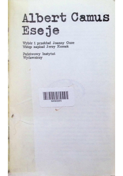 Camus eseje