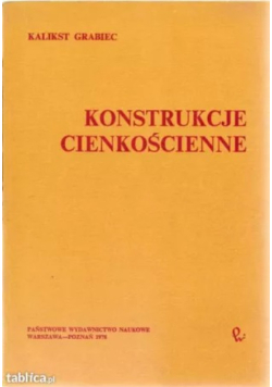 Konstrukcje cienkościenne