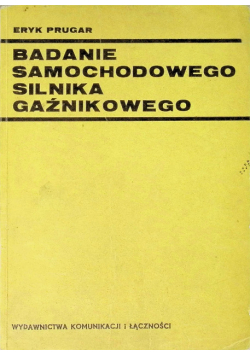 Badanie samochodowego silnika gaźnikowego