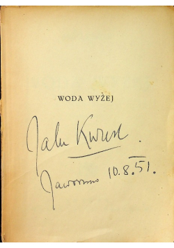 Woda wyżej  1947 r.