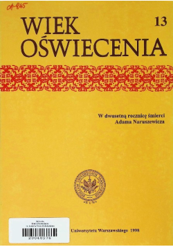 Wiek oświecenia Nr 13 / 98