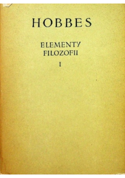 Elementy filozofii Tom 1