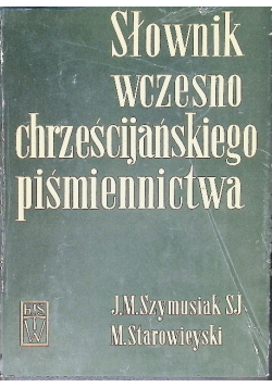 Słownik wczesno chrześcijańskiego piśmiennictwa