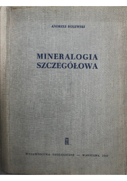 Mineralogia szczegółowa