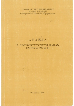 Afazja z lingwistycznych badań empirycznych