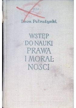 Wstęp do nauki prawa i moralności