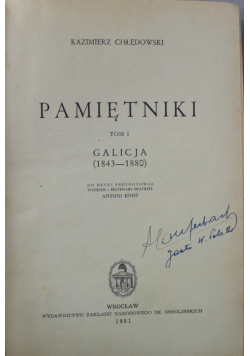 Pamiętniki Galicja 1843 - 1880