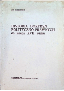 Historia doktryn polityczno prawnych