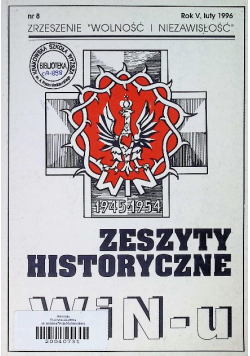 Zeszyty Historyczne WIN u Nr 8 / 96