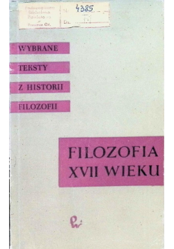 Filozofia XVII wieku