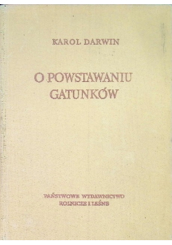 O powstawaniu gatunków