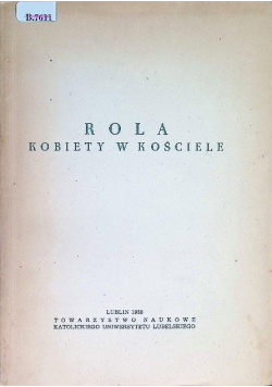 Rola kobiety w kościele