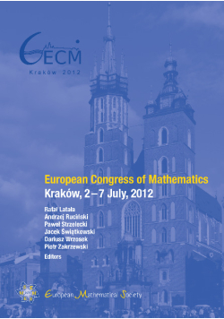 European Congress of Mathematics Kraków, 2-7 July 2012