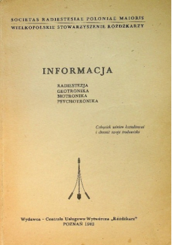 Informacja radiestezja geotronika biotronika psychotronika
