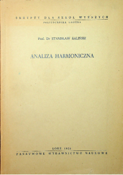 Analiza Harmoniczna