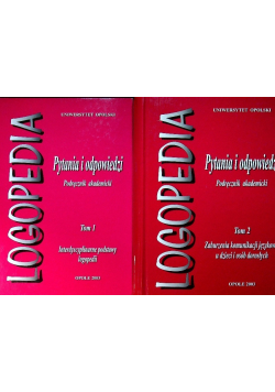 Logopedia Pytania i odpowiedzi Tom I i II