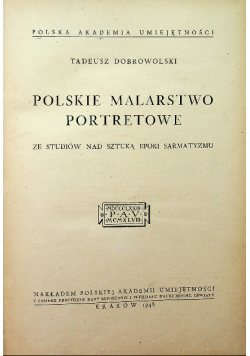 Polskie Malarstwo Portretowe 1948 r.