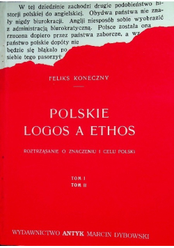 Polskie Logos A Ethos Tom 1 do 2