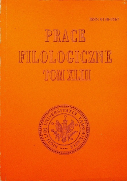 Prace filologiczne Tom XLIII