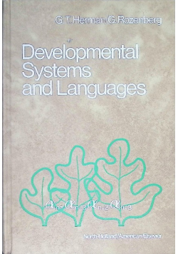 Developmental systems and languages