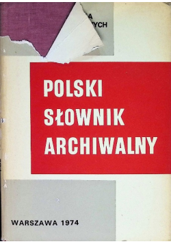 Polski słownik archiwalny