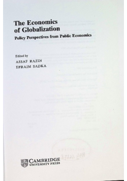 The Economics of Globalization
