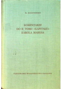 Komentarze do II tomu kapitału Karola Marksa