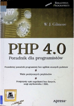 PHP 4.0. Poradnik dla programistów