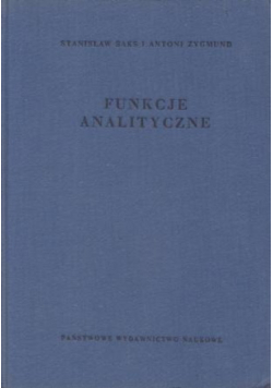 Funkcje analityczne