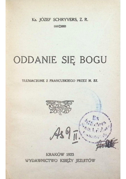 Oddanie się Bogu 1923 r.