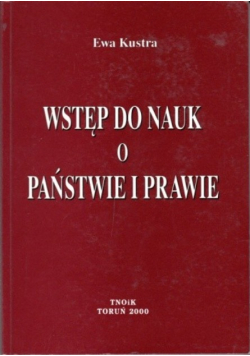 Wstęp do nauki o państwie i prawie