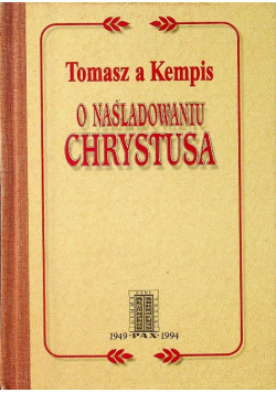 O naśladowaniu Chrystusa