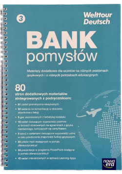 Welttour Deutsch 3 bank pomysłów dla nauczyciela