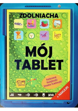 Tablet z naklejkami