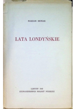 Lata Londyńskie 1946 r.