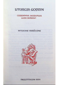 Liturgia Godzin Wydanie skrócone