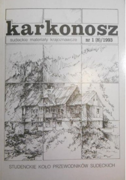 Karkonosz. Sudeckie materiały krajoznawcze Nr 1 / 93