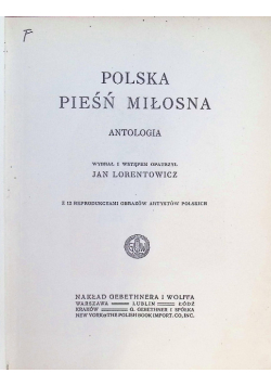 Polska Pieśń Miłosna 1912 r