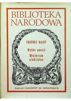Wybór poezji misterium niedzielne