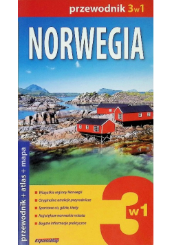 Norwegia 3 W 1 Przewodnik Atlas Mapa Laminowana Expressmap