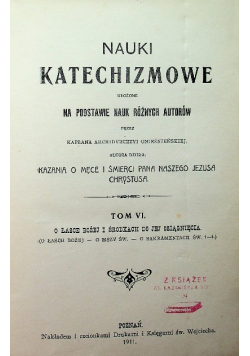Nauki katechizmowe Tom VI 1911 r