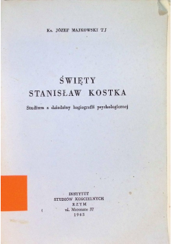 Święty Stanisław Kostka